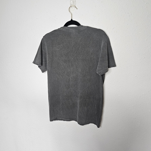 Comfort‎ Colors Heavyweight Gray Tee Shirt Spellout Graphic Womens S Small - Picture 6 of 6